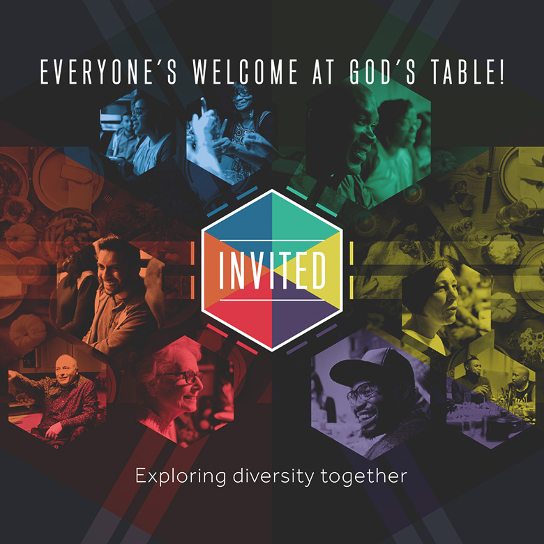 Sermon Series Artwork – Invited – Everyone's welcome at God's table!